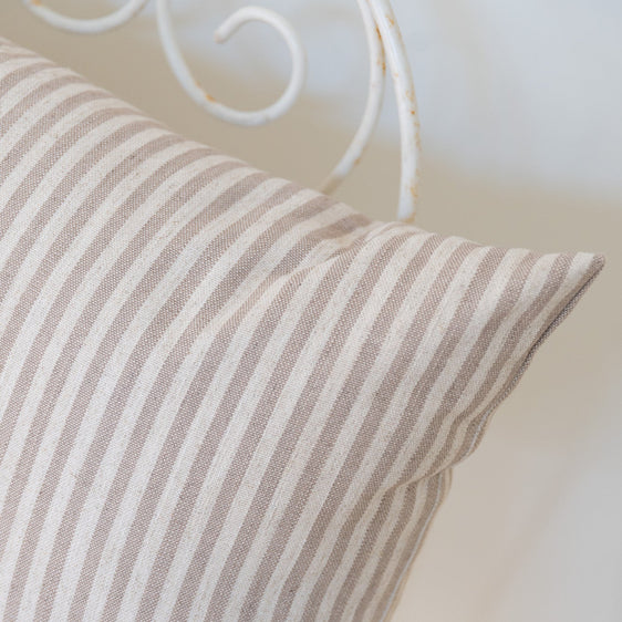 Cojín 'Tosalet' rayas beige 50x70