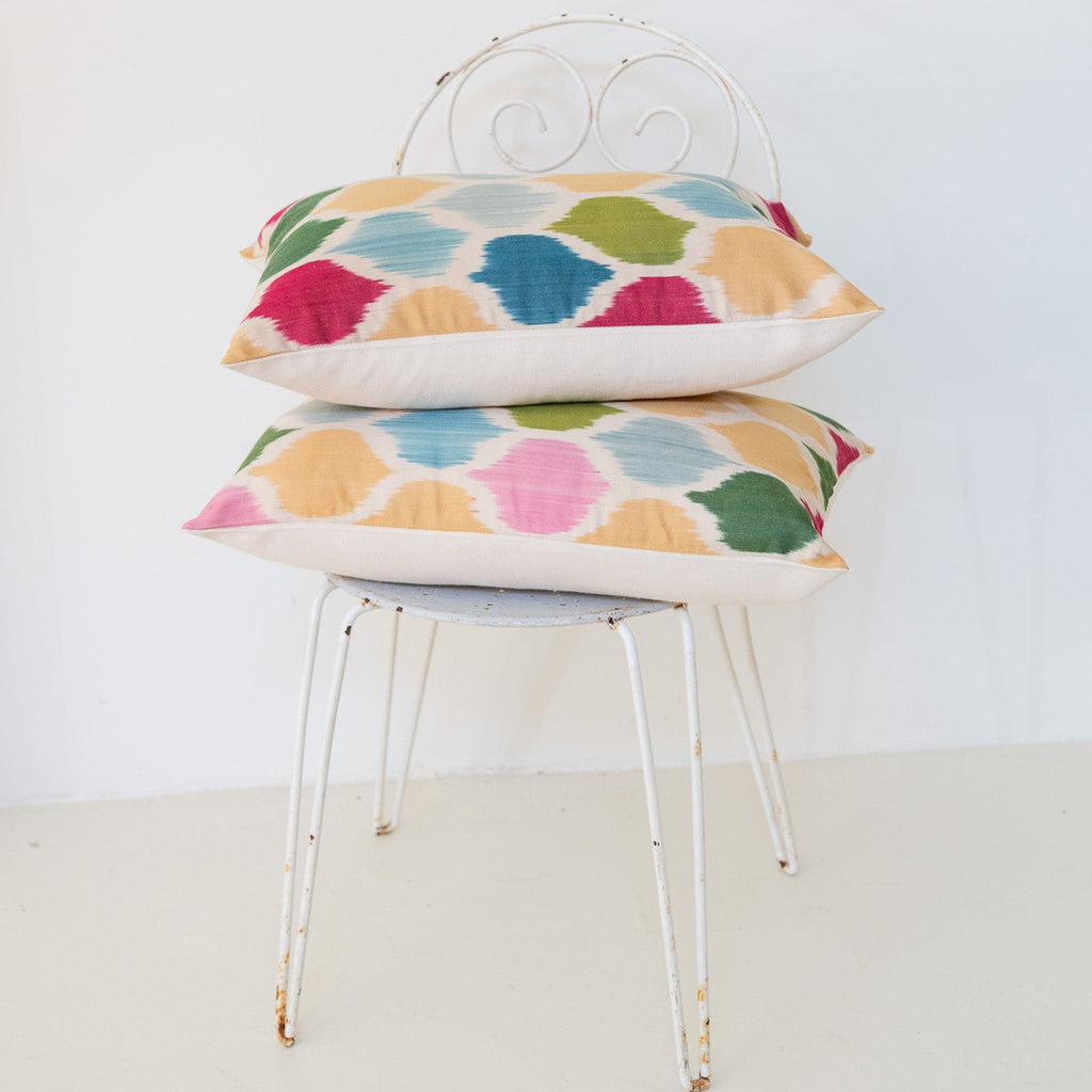 Cojín de seda ikat 'Medina'