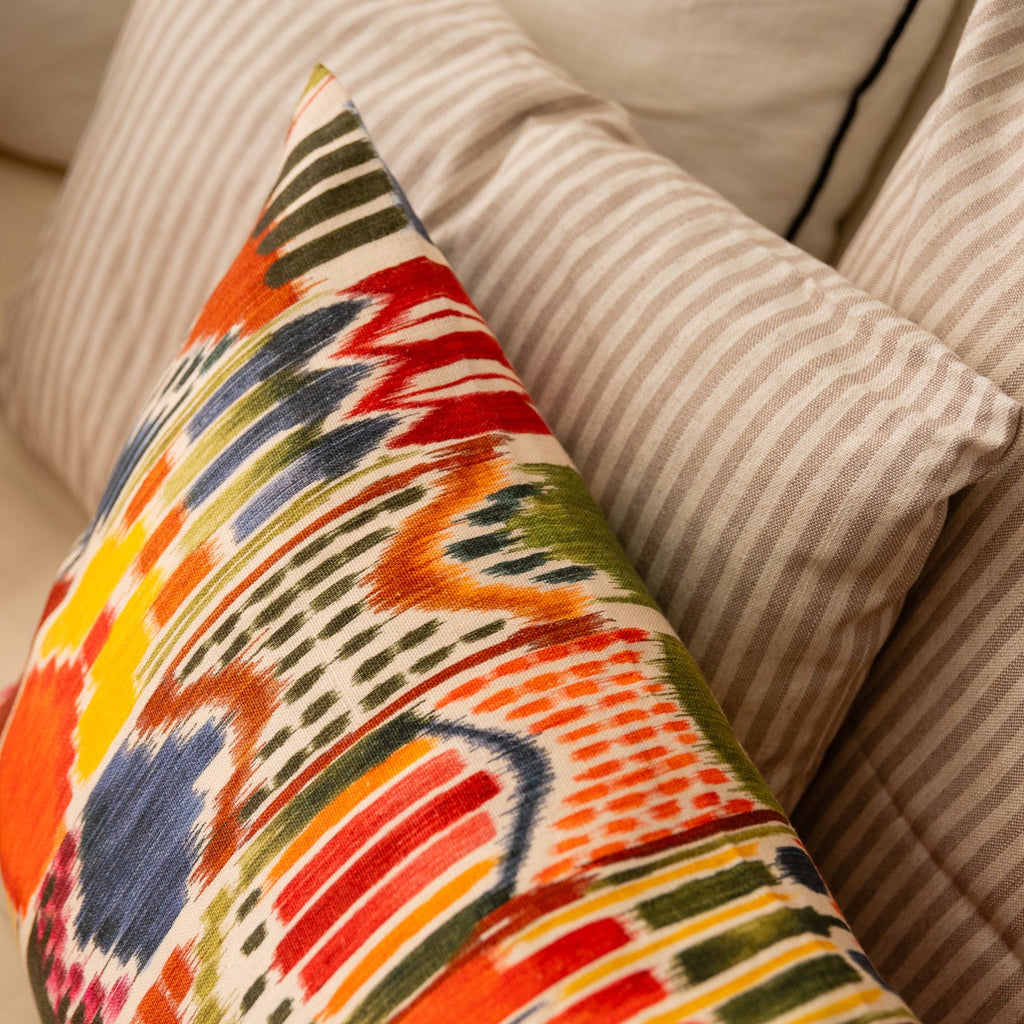 Cojín 'Tosalet' rayas beige 50x70