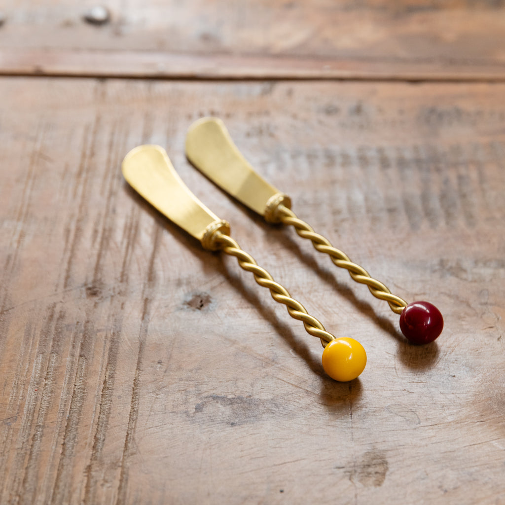 Set de 2 cuchillos para mantequilla o foie