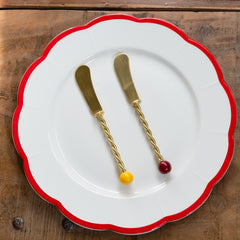 Set de 2 cuchillos para mantequilla o foie