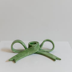 Candelabro lazo verde