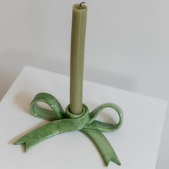 Candelabro lazo verde