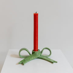 Candelabro lazo verde