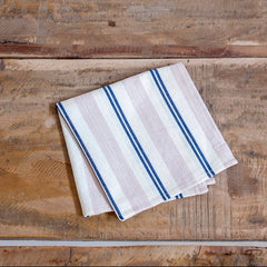 Juego de 2 servilletas rayas rosa y azul x Tensira