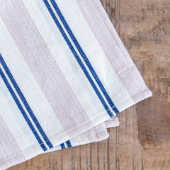 Juego de 2 servilletas rayas rosa y azul x Tensira