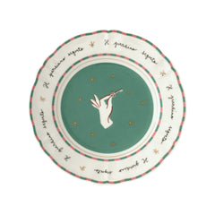Plato de postre con llave x Pangea