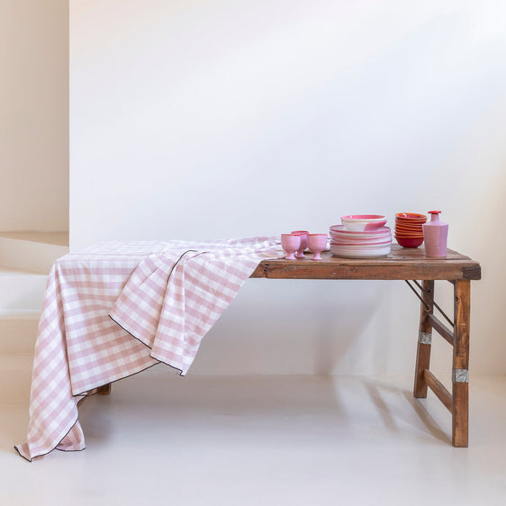 Mantel Vichy Blush de Maison de Vacances