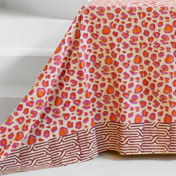 Mantel 'animal print' rosa
