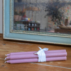 Pack de 4 velas rústicas de colores