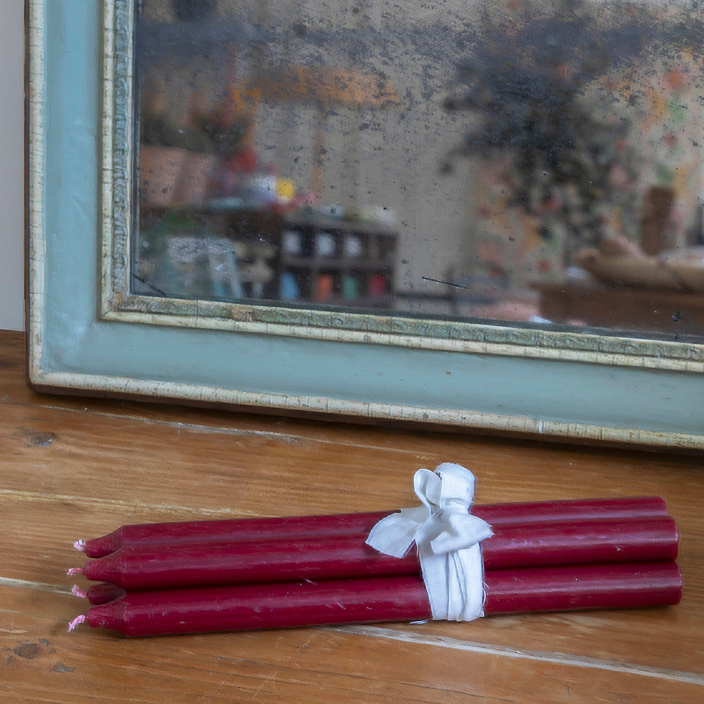Pack de 4 velas rústicas de colores