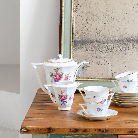 Juego de café de porcelana francesa