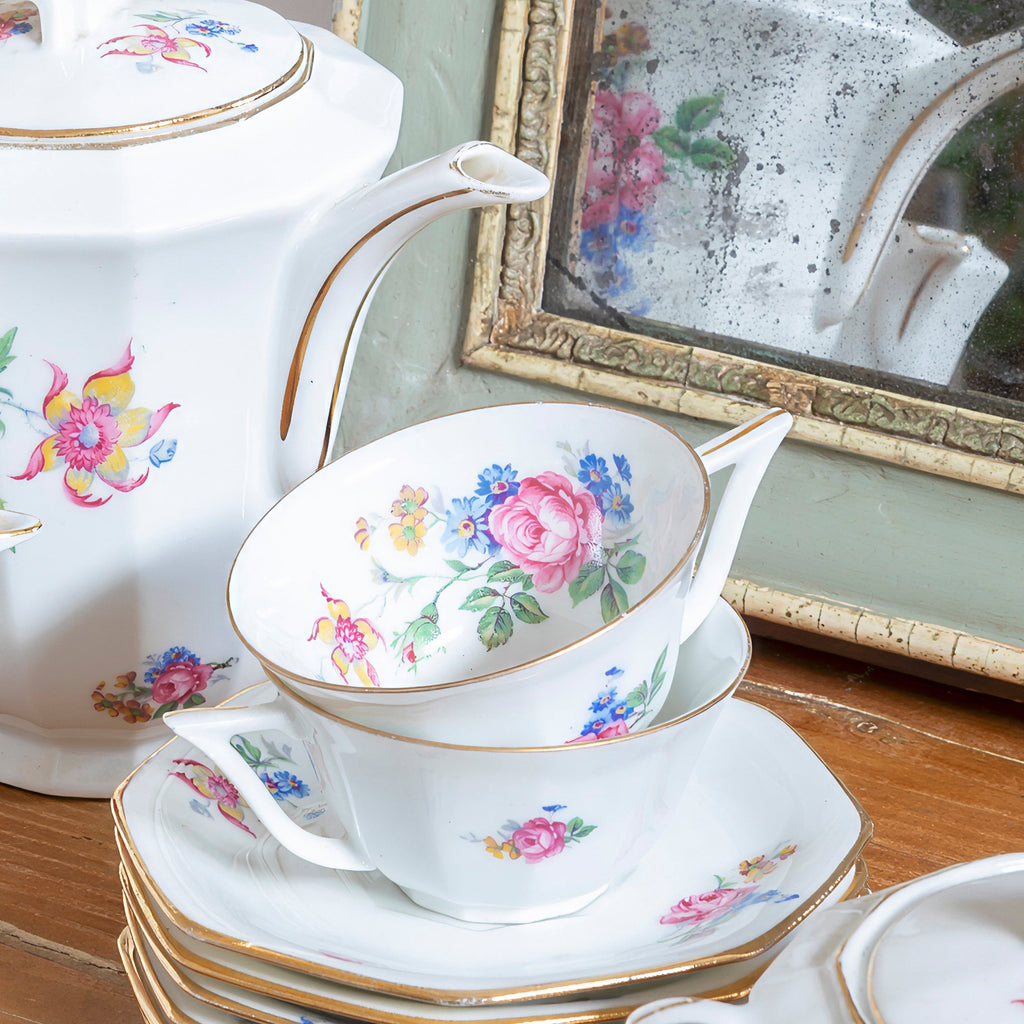 Juego de café de porcelana francesa