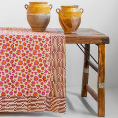 Mesa plegable de madera y hierro