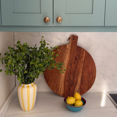 Tabla de cortar redonda de acacia
