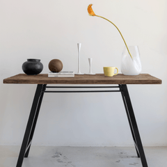 Florero de cerámica negro 'Calma'