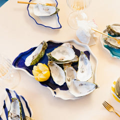 Fuente de cerámica artesanal 'Oyster'