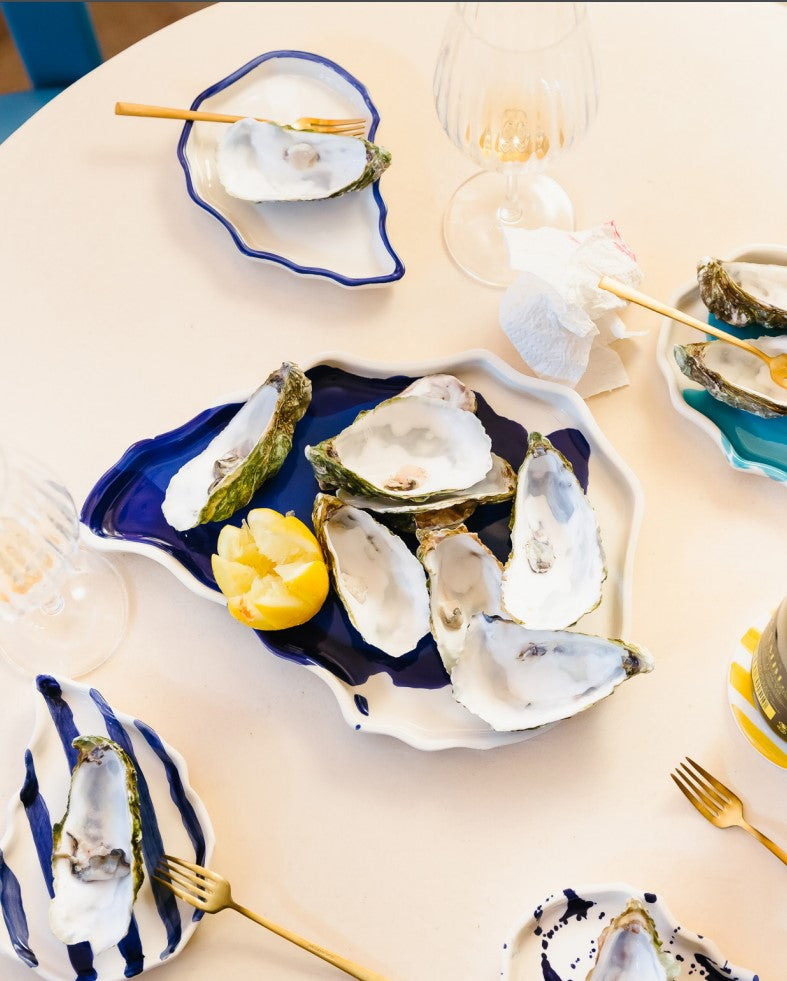Fuente de cerámica artesanal 'Oyster'