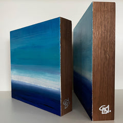 Cuadro óleo sobre nogal 'Belén Conthe'  24x24