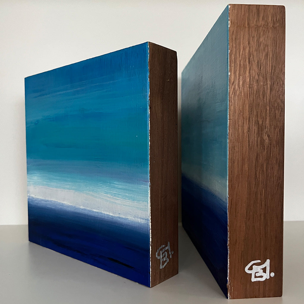 Cuadro óleo sobre nogal 'Belén Conthe'  24x24